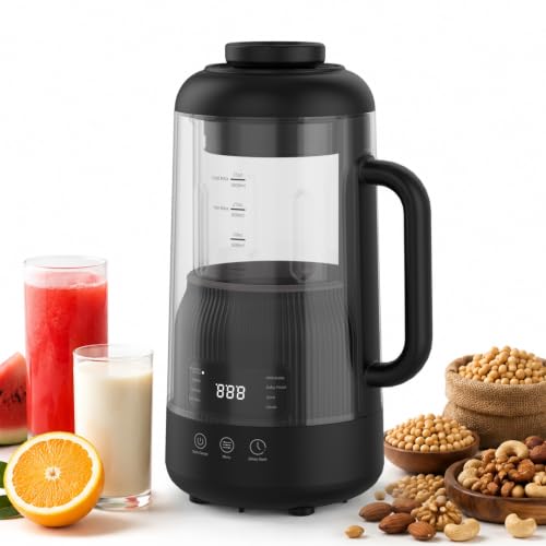 8-in-1 Nut Milk Maker with Silent Shield 12H Delay Start/Keep Warm 35oz