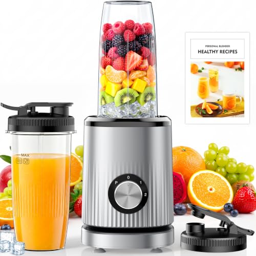 Turelar Smoothie Blender for Shakes and Smoothies with 2*16.9oz To-Go Cups