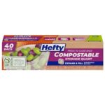 Hefty Compostable Press-To-Close​ Storage Bags