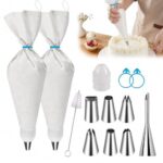 Reusable Piping Bags and Tips Set