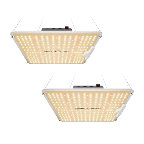 Spider Farmer SF1000 2 Pack LED Grow Lights for Indoor Plants in 2x4 Tent