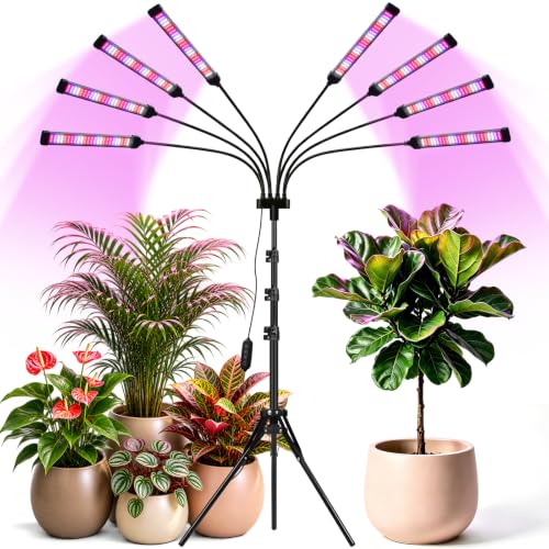 8-in-1/800 LEDs Full Spectrum LED Grow Lights for Indoor Plants with Tripod