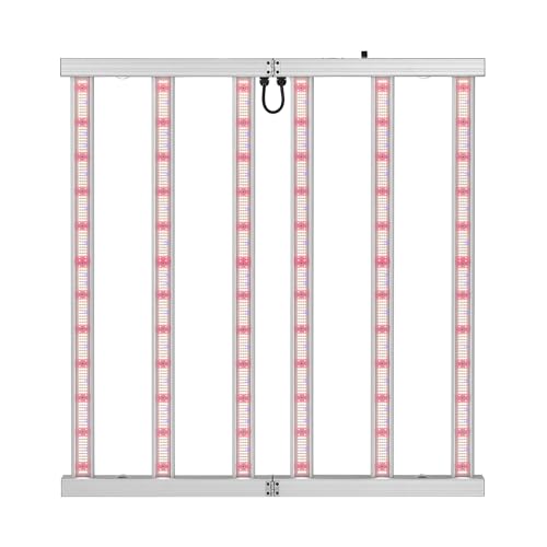 SAMPHON 720W LED Grow Lights for Indoor Plants, Full Spectrum Foldable Growing Lamp, 6x6ft Coverage, 6 Bar Diodes Dimmable Daisy Chain Bar Style Grow Light for Indoor Growing