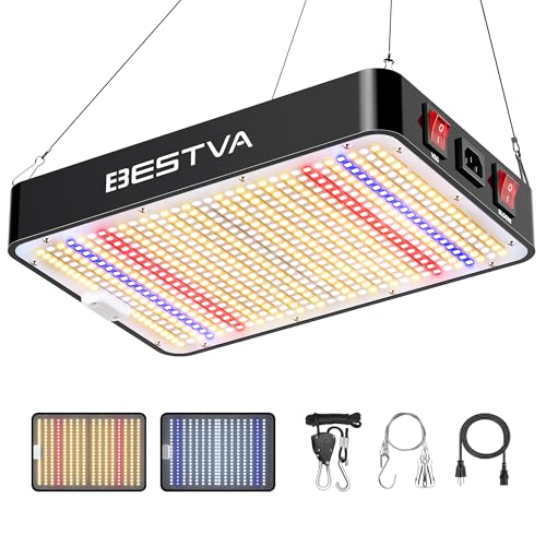 BESTVA DC1000 LED Grow Light, Full Spectrum Grow Lights for Indoor Plants