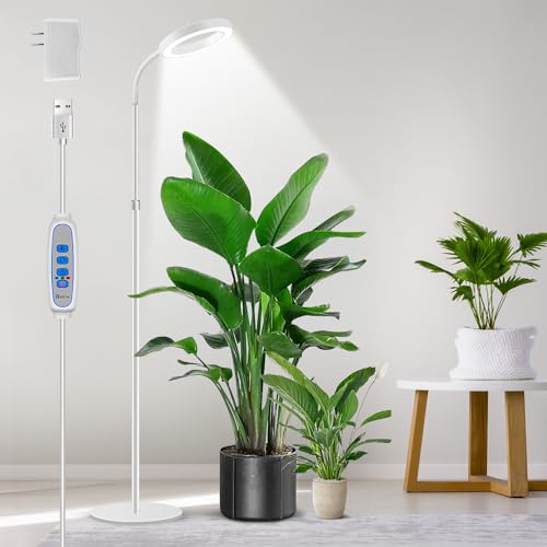 Aumtrly Floor Grow Light Full Spectrum with 68" Stand for Tall Indoor Plant