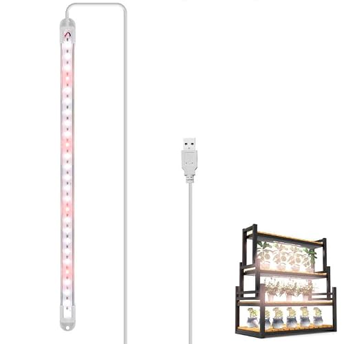 Elftia LED Grow Light Strip for Indoor Plants, Full Spectrum Sunlike Plant Lights Growing Lamps for Hydroponics Succulent Veg and Flowers (Not Includes Adapter)