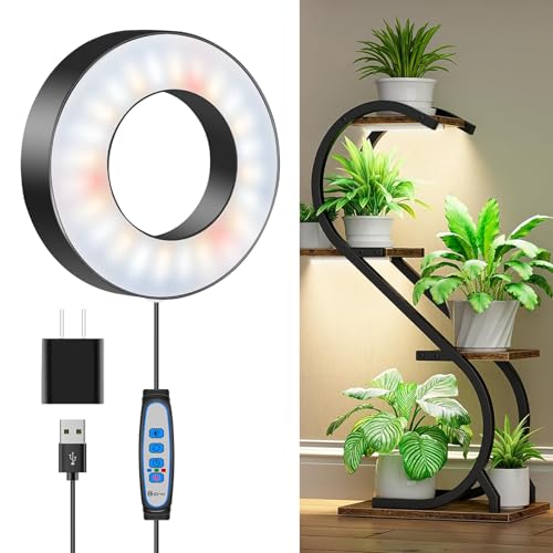 Wiaxulay 3.5in Grow Lights for Indoor Plants, Full Spectrum Plant Light 5V