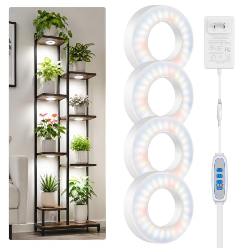 Kullsinss 3.5" Grow Lights for Indoor Plants, 24W Full Spectrum Plant Light