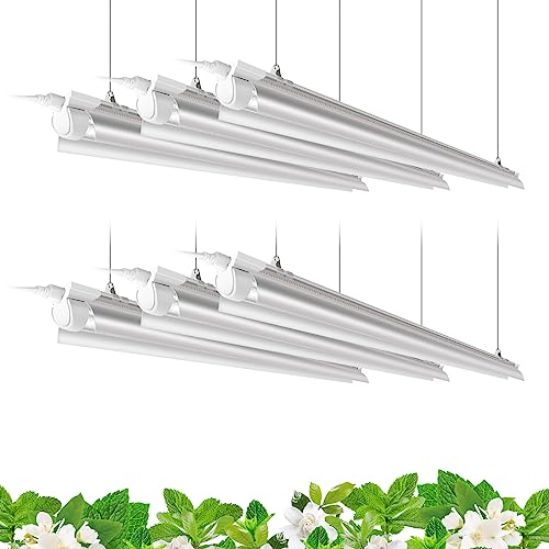 Barrina Plant Grow Lights, 4FT 5000K Full Spectrum Daylight White, 6 Packs