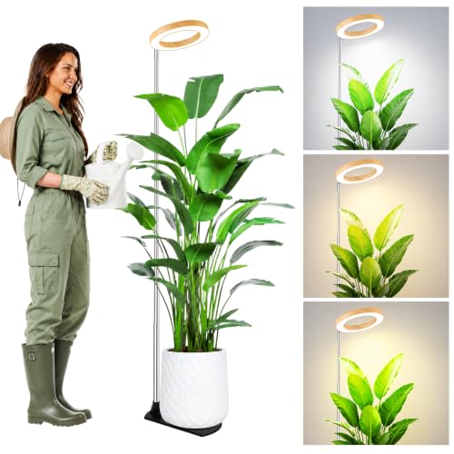 Grow Lights for Indoor Plants, 6.3" Full Spectrum Plant Light with Base