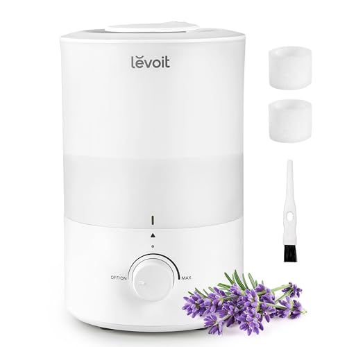 Levoit Humidifiers for Bedroom, Quiet, 3L Cool Mist, Essential Oil Diffuser