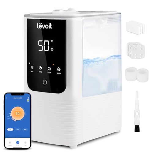 Levoit Humidifiers for Bedroom, Smart Warm and Cool Mist, Symptom Relief
