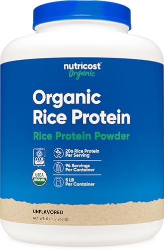 Nutricost Organic Rice Protein Powder (5 LB)