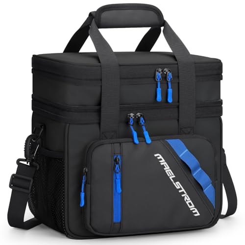 Maelstrom Insulated Lunch Box, 20L Double Deck Cooler Bag for Men Women