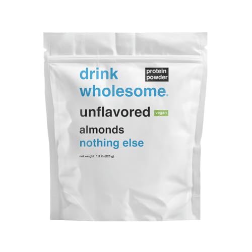 drink wholesome Unflavored Almond Protein Powder for Sensitive Stomachs