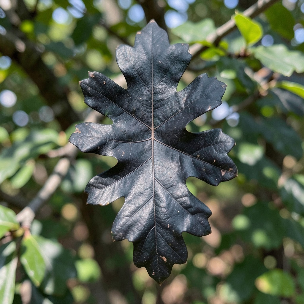 black oak leaf