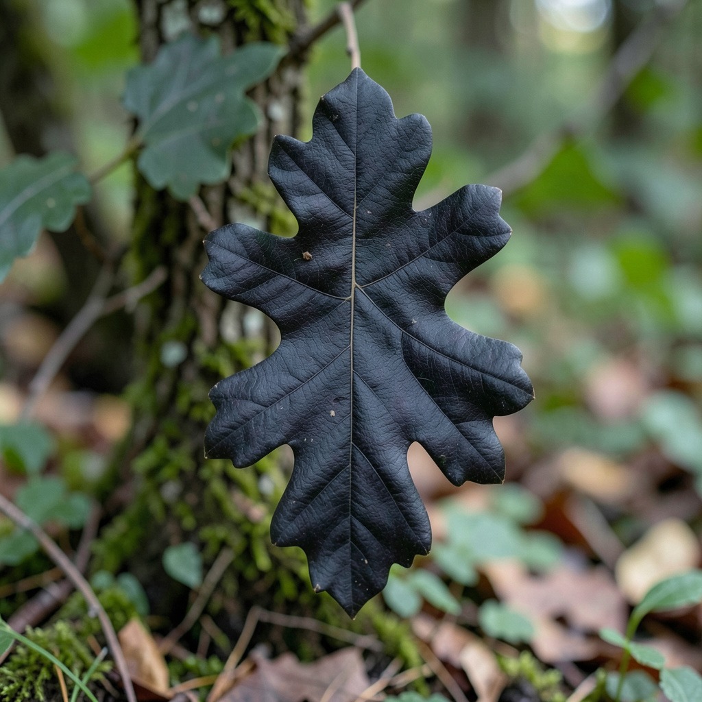 black oak leaf