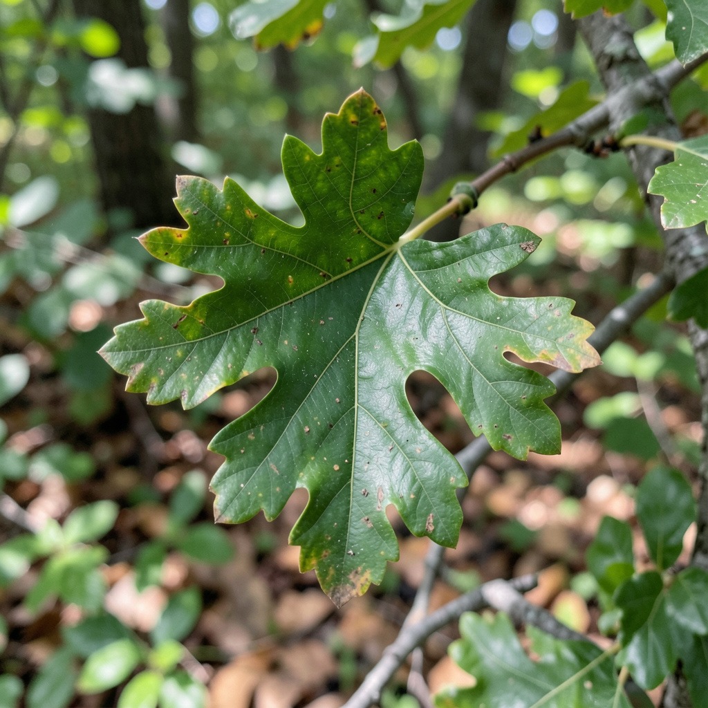 bur oak leaf