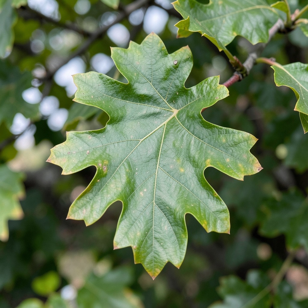 bur oak leaf