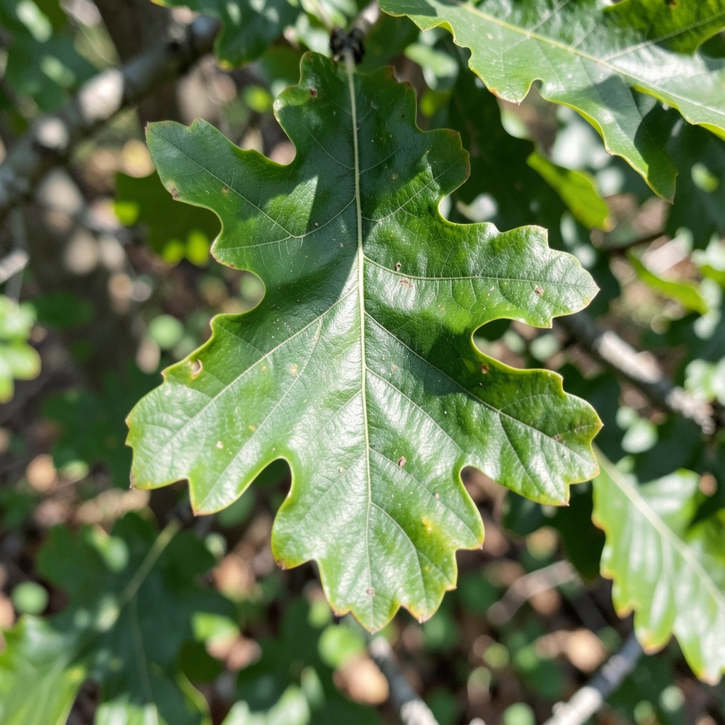 bur oak leaf