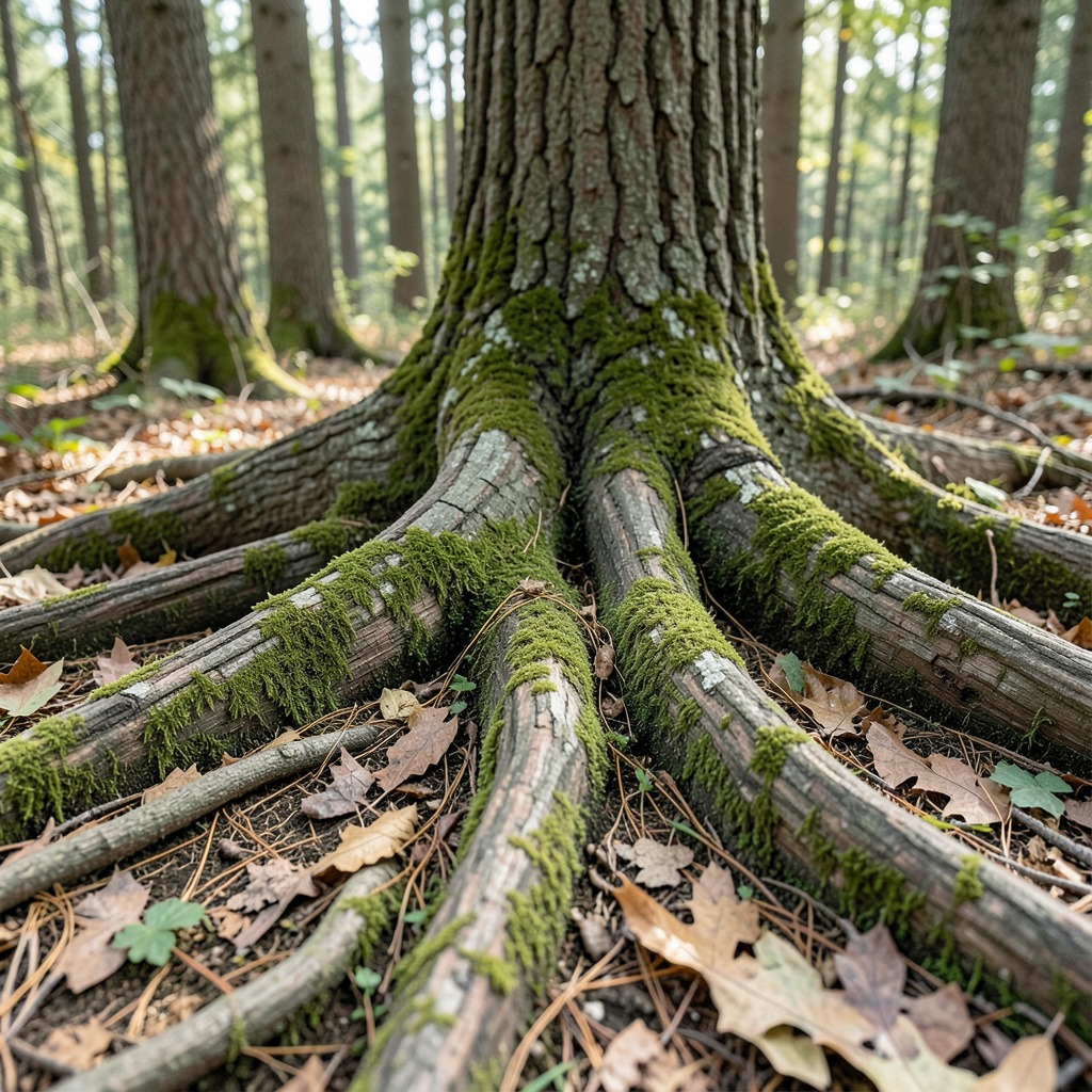bur oak roots