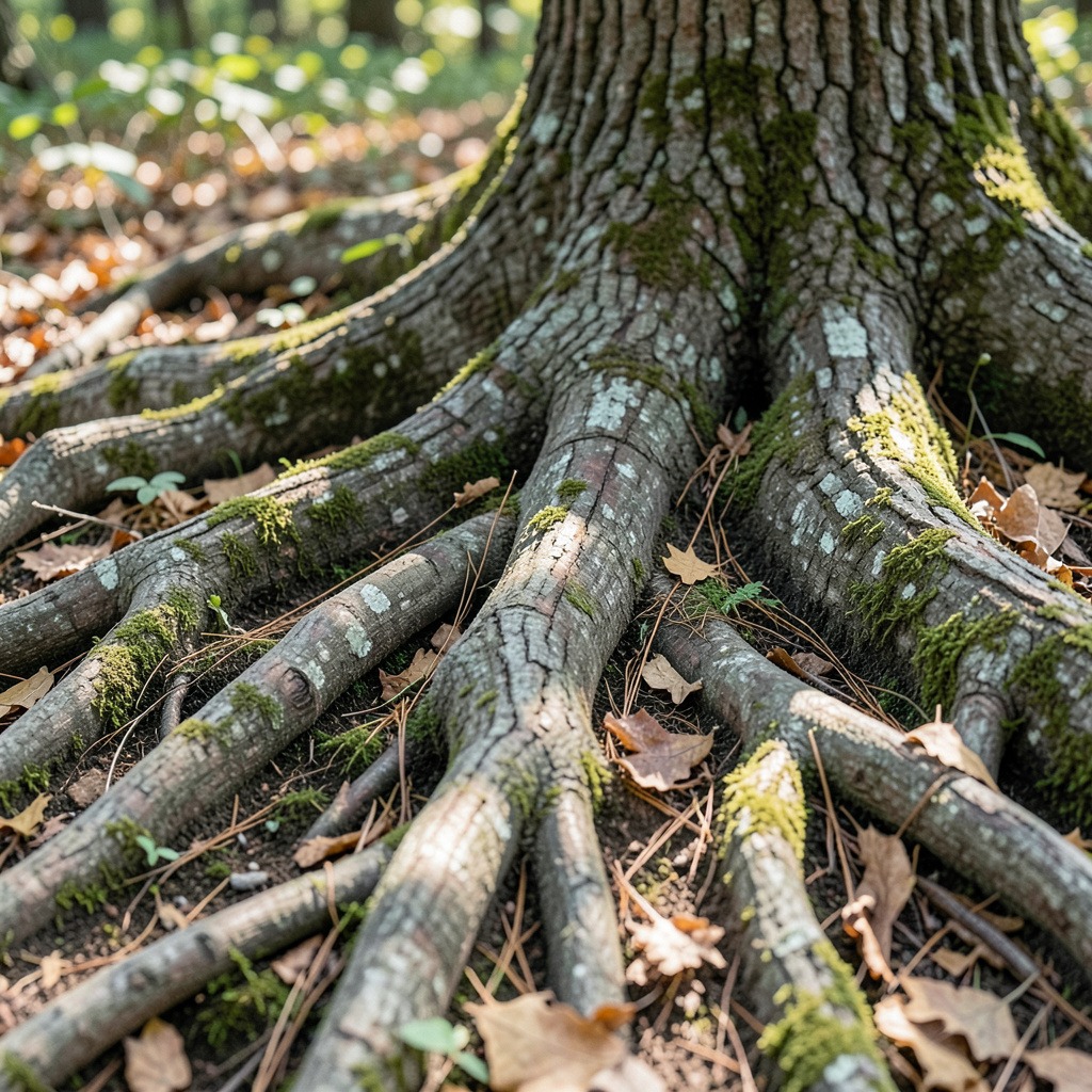 bur oak roots