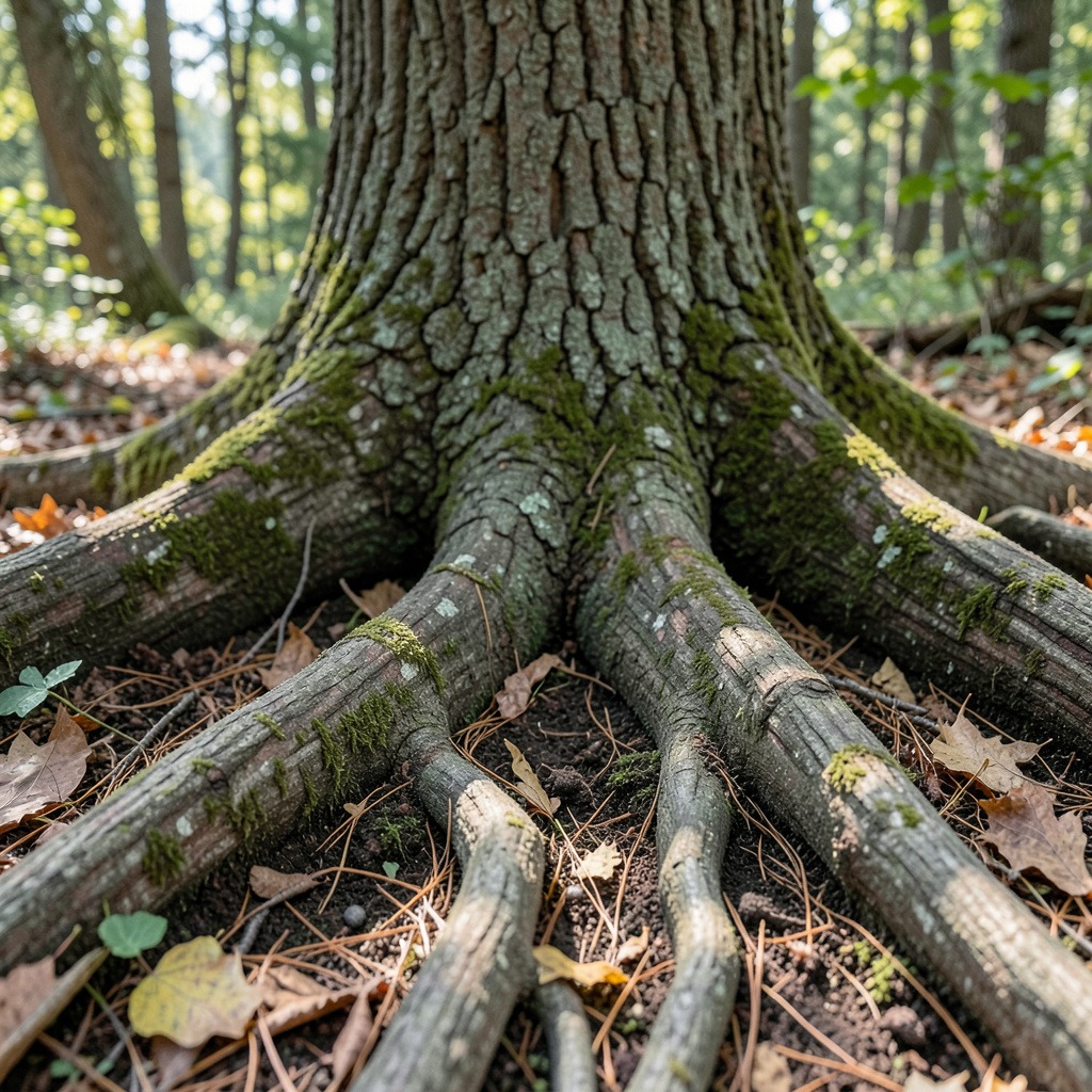bur oak roots