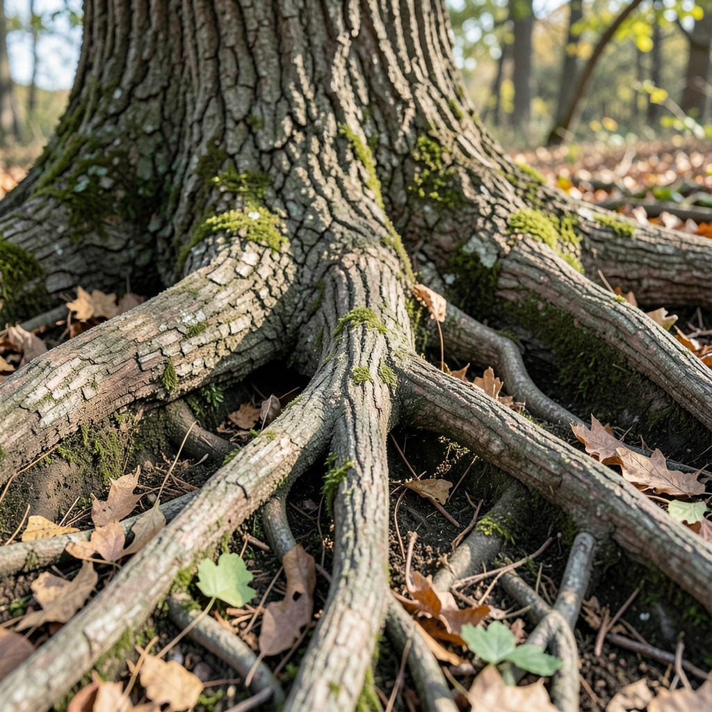 bur oak roots