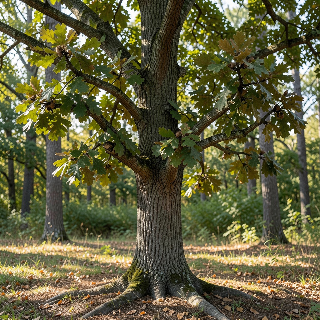 bur oak size