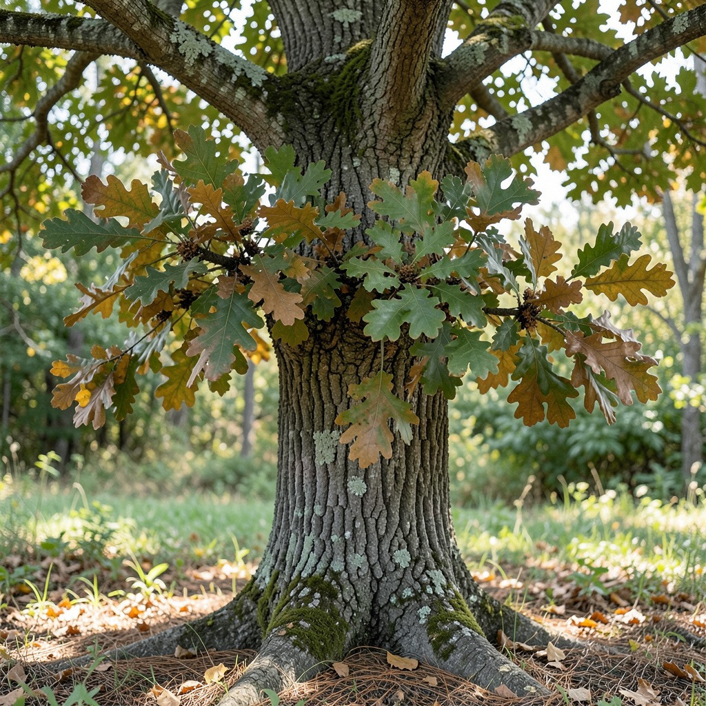 bur oak size