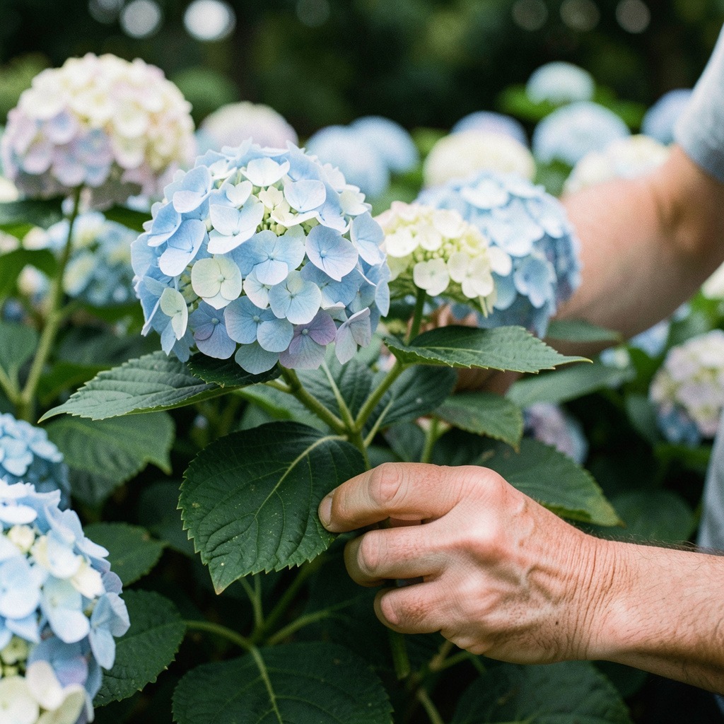 deadhead hydrangeas