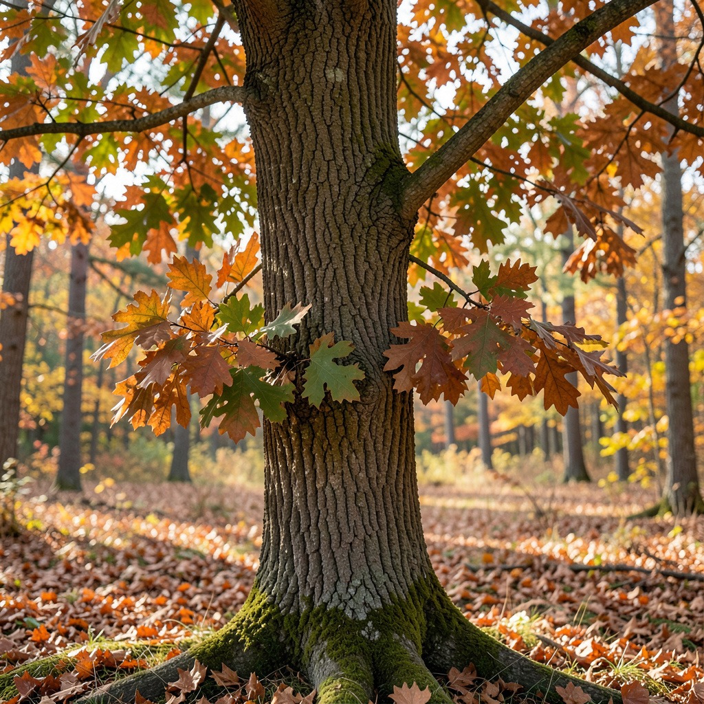 northern red oak size