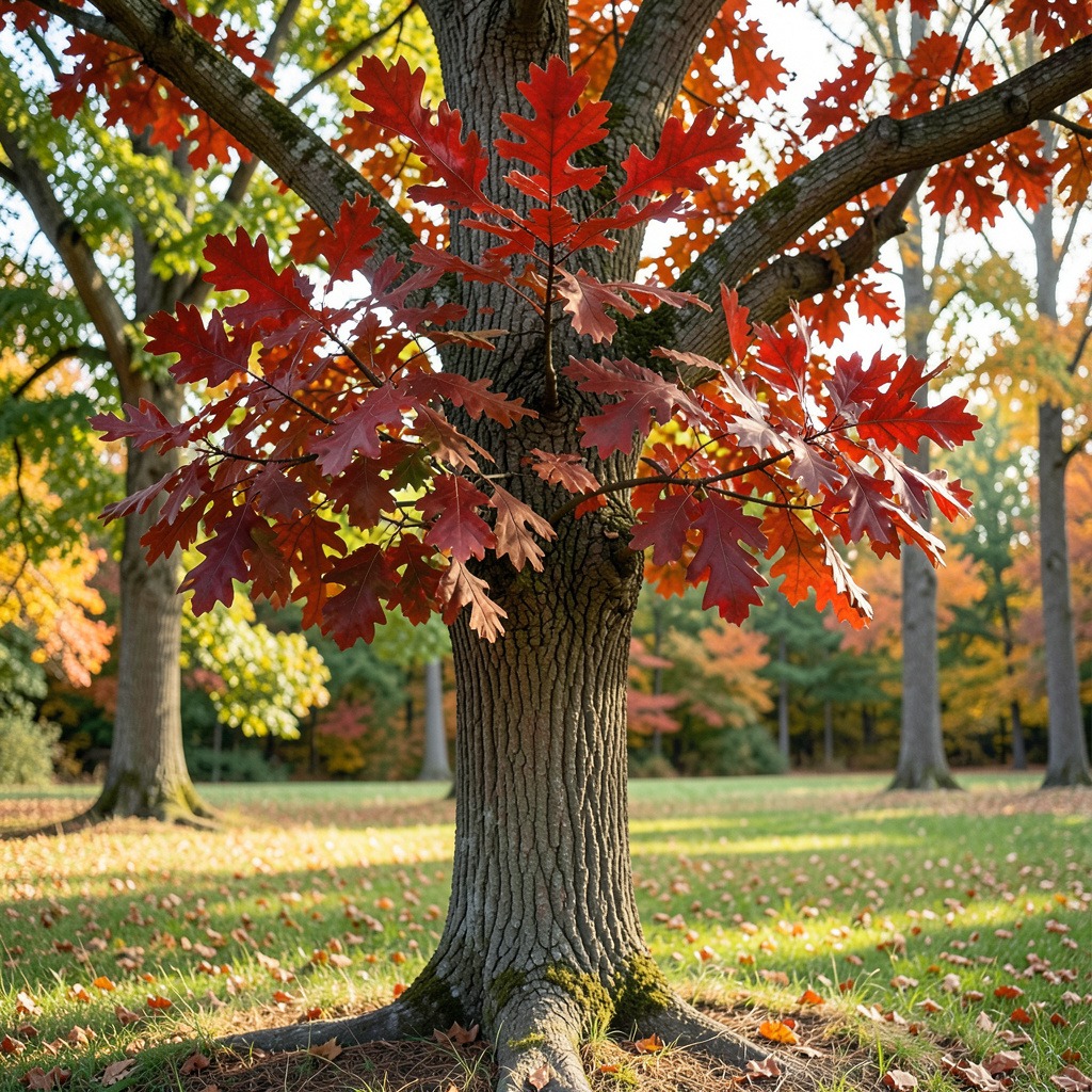 northern red oak size