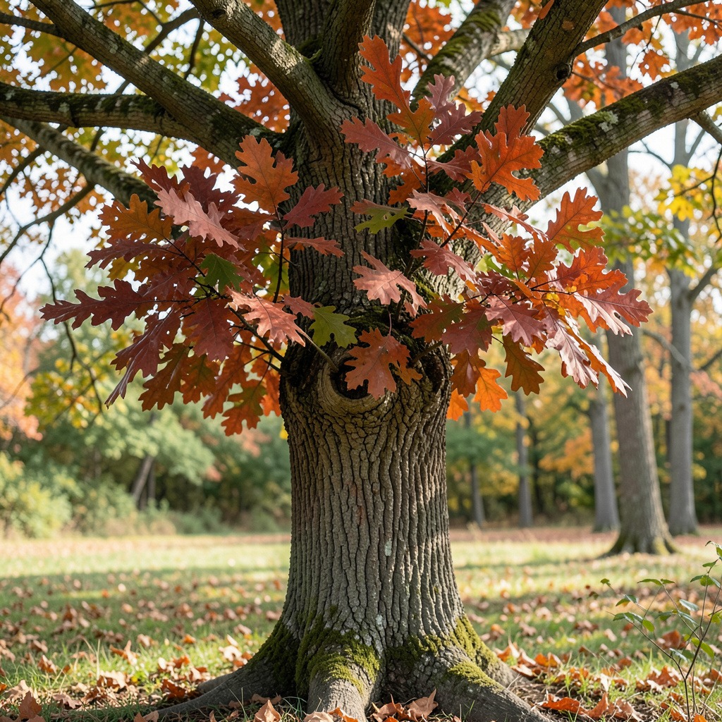 northern red oak size
