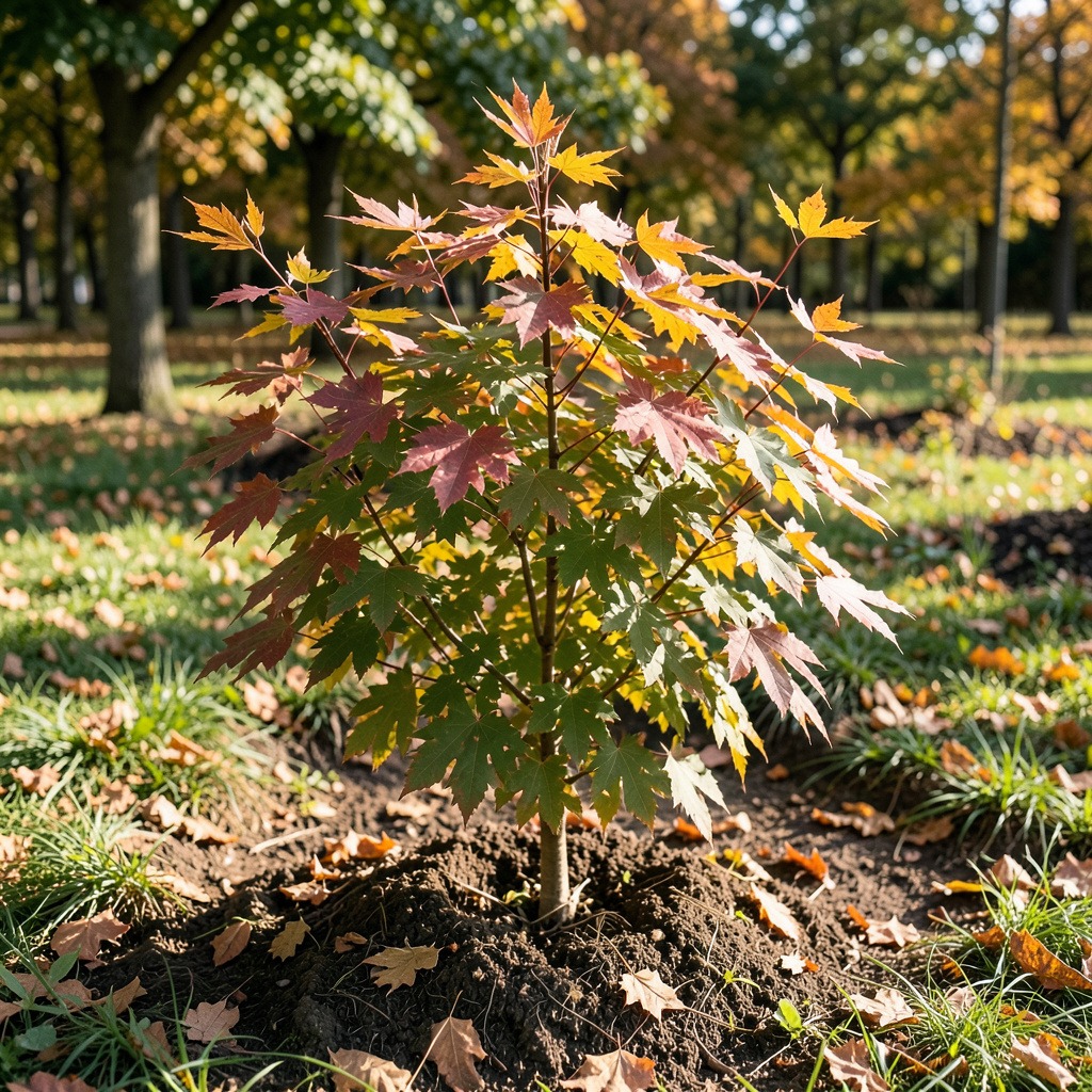 norway maple planting
