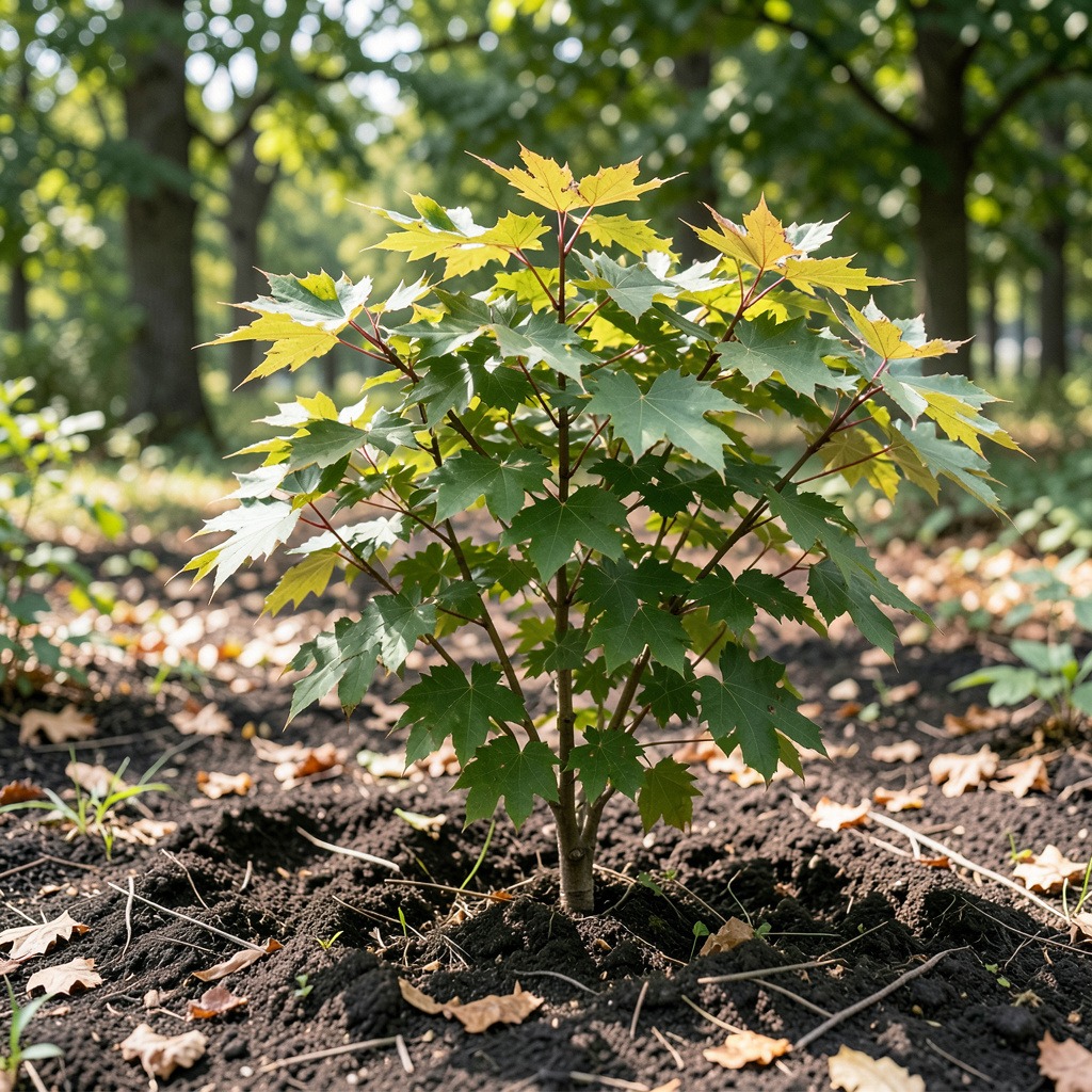 norway maple planting