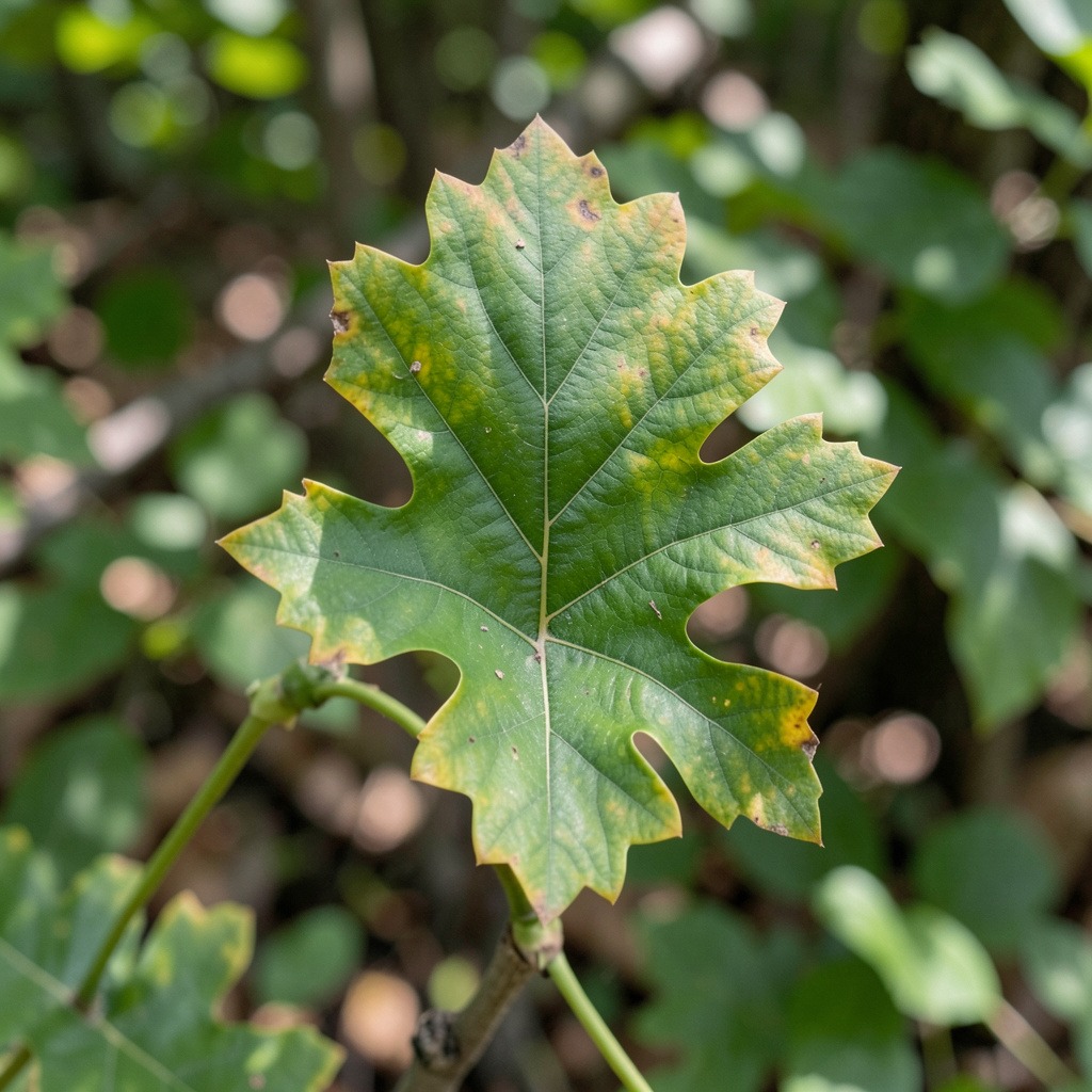 pin oak leaf
