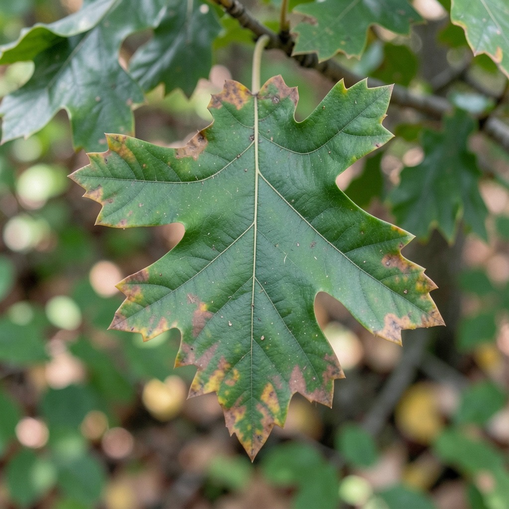 pin oak leaf