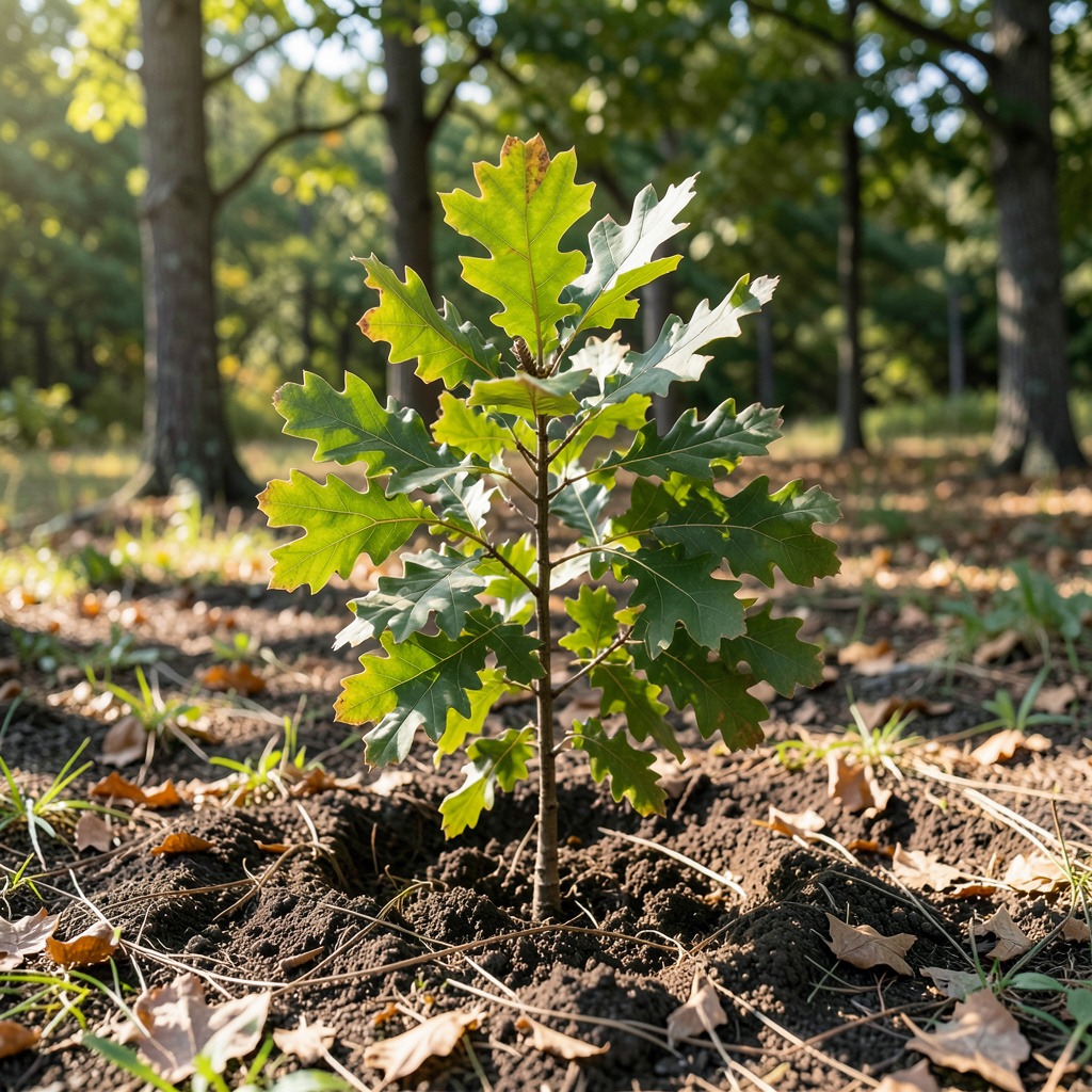 pin oak planting