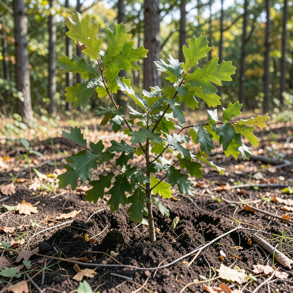 pin oak planting