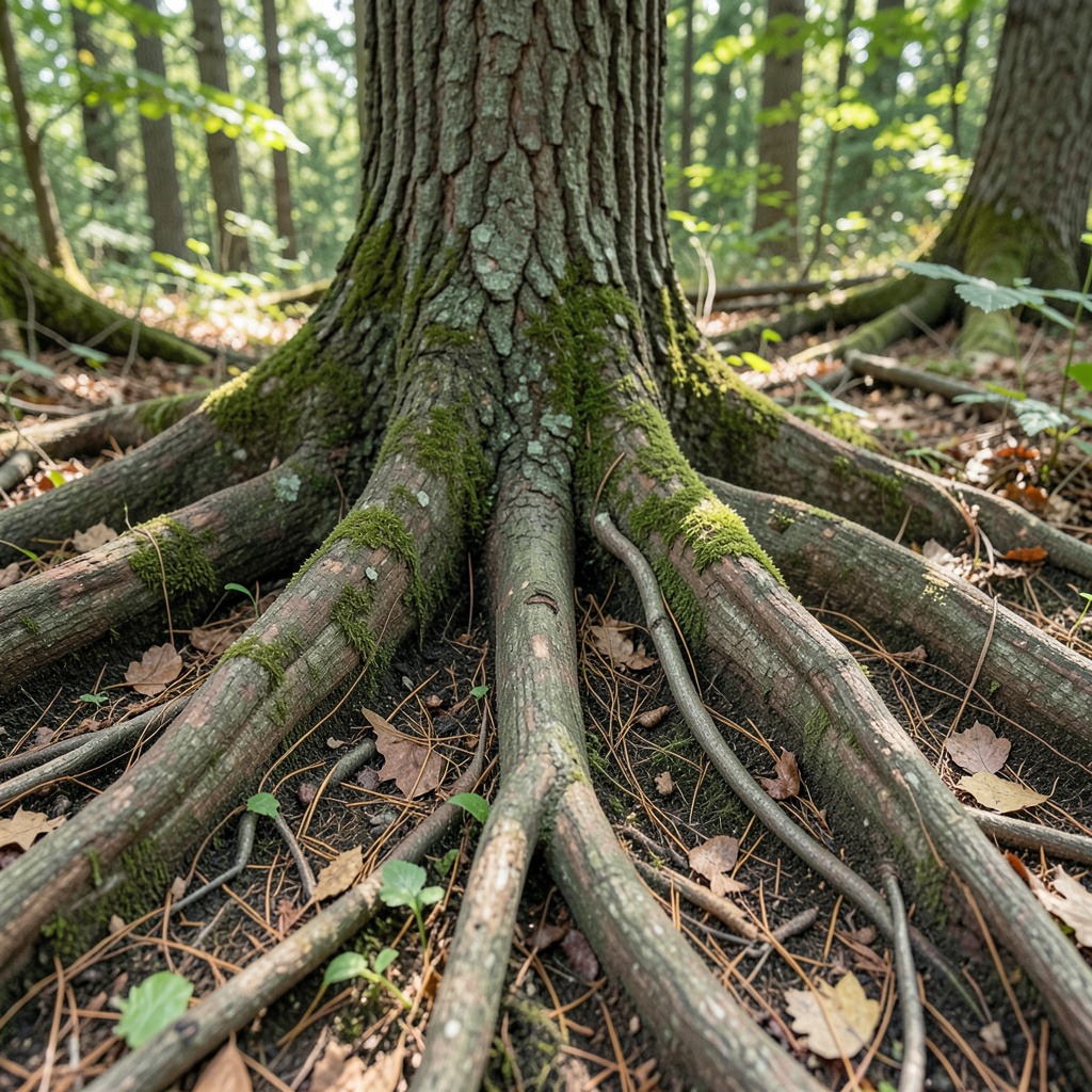 pin oak roots