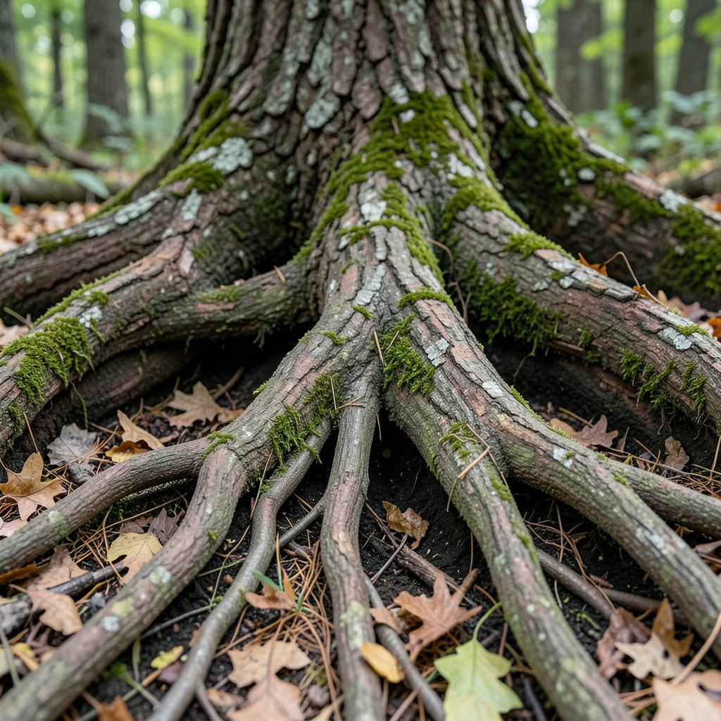 pin oak roots