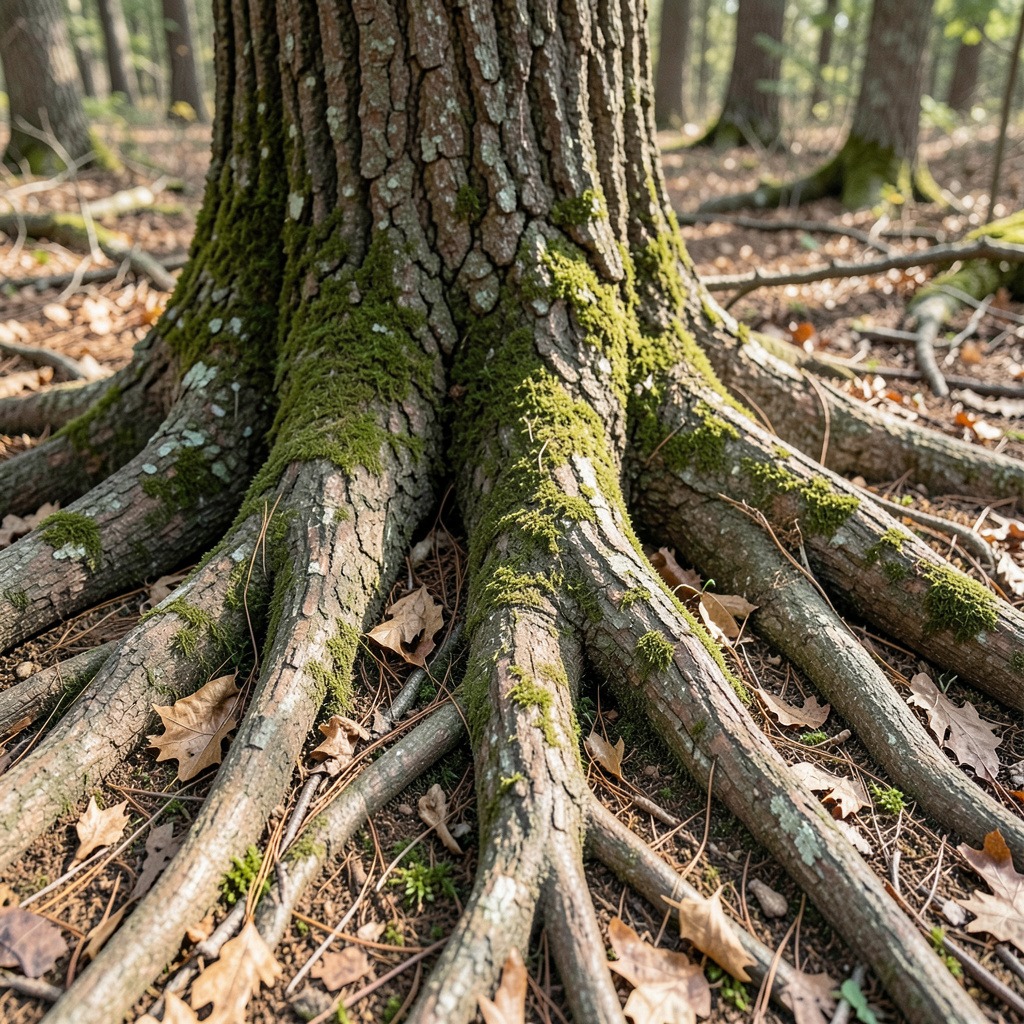 pin oak roots
