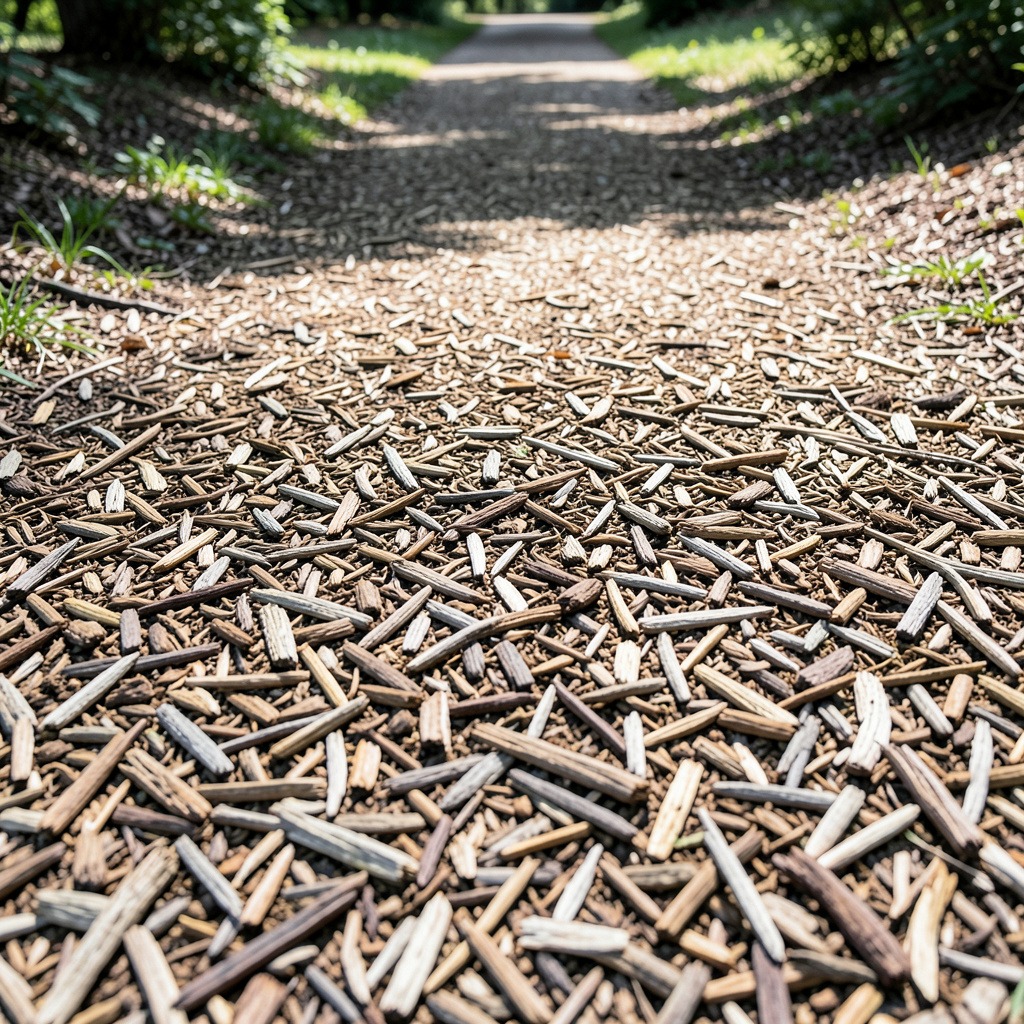 pros and cons of wood chip path