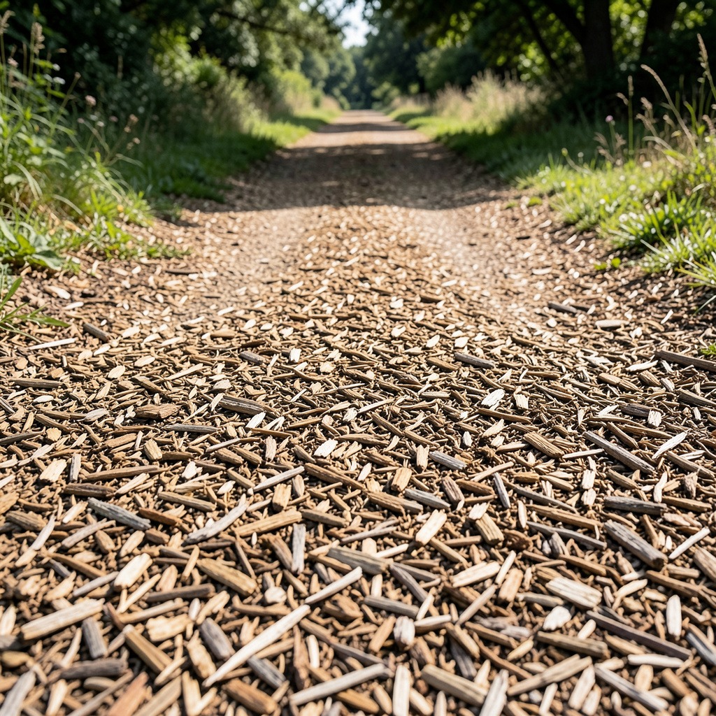 pros and cons of wood chip path