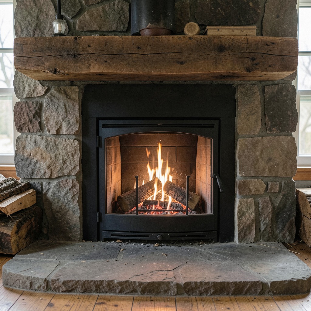 pros and cons wood burning fireplace