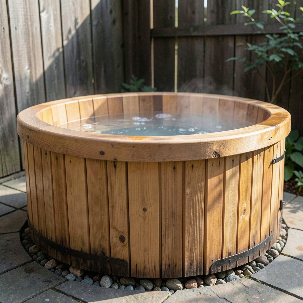 pros and cons wood fired hot tub