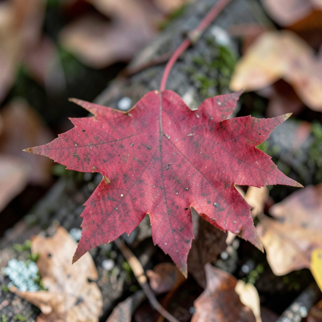 red maple leaf