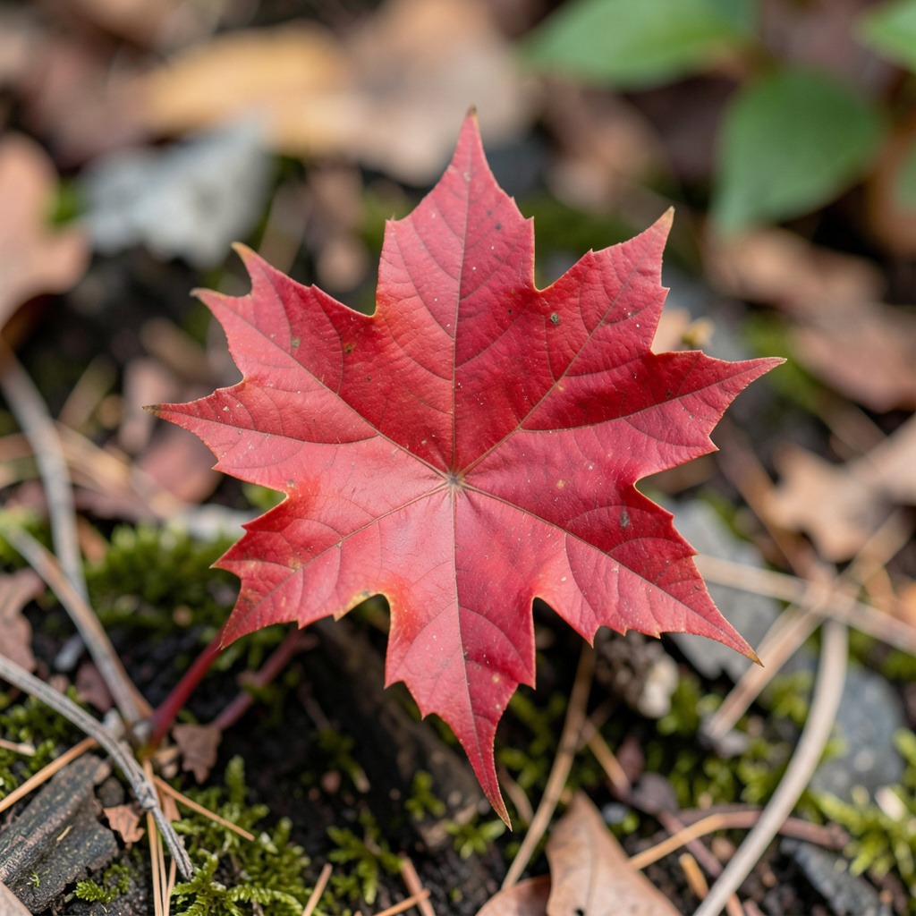 red maple leaf