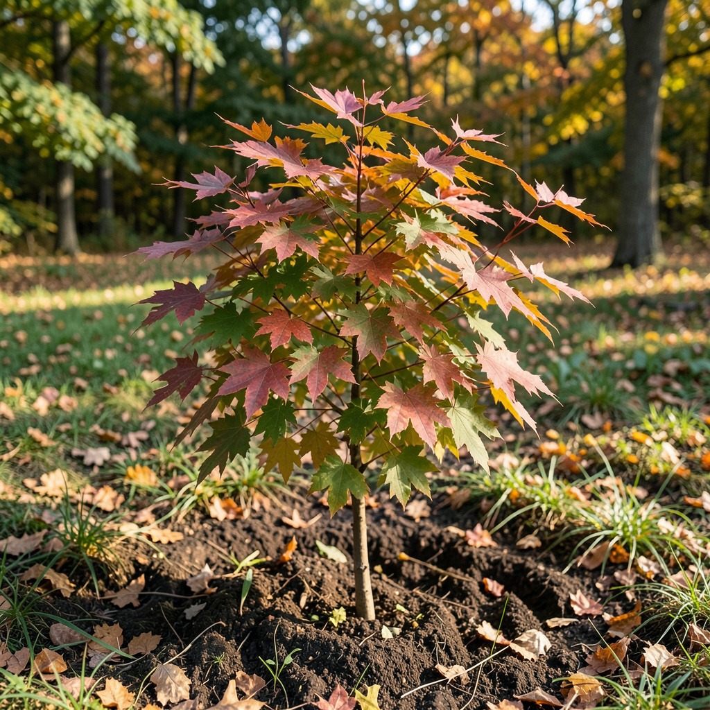 sugar maple planting